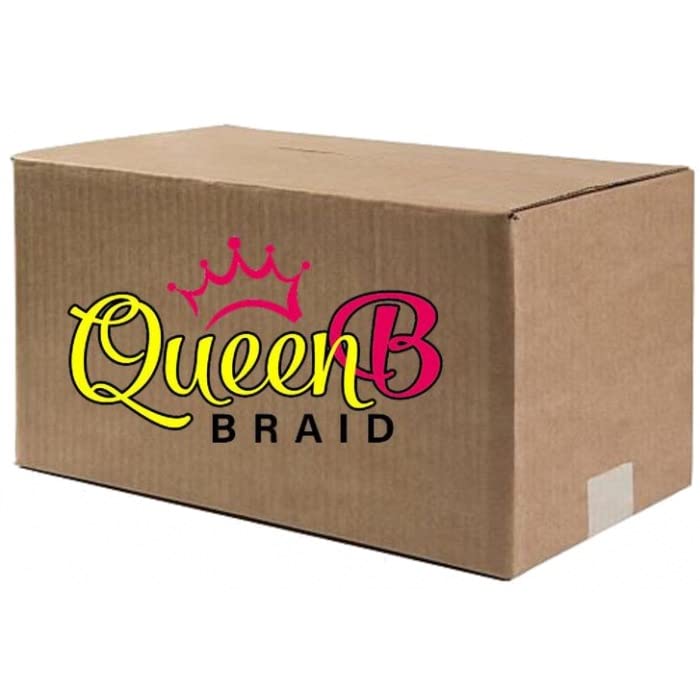Queen B Bulk Braiding Hair 120 pc Case Single Color (50’, #1)