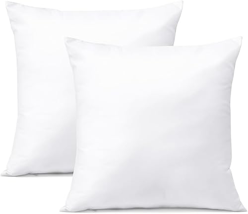 Miniatura 6 de OTOSTAR Juego de 2 rellenos de almohada de alta calidad, rellenos de almohada decorativos, forma cuadrada, para sofá interior, para sofá, cama,