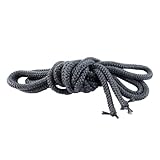 Orivin Ofendichtungsschnur, Kamindichtungsseil, Holzofentürdichtung, 8 mm x 3 m, schwarzes Fiberglas