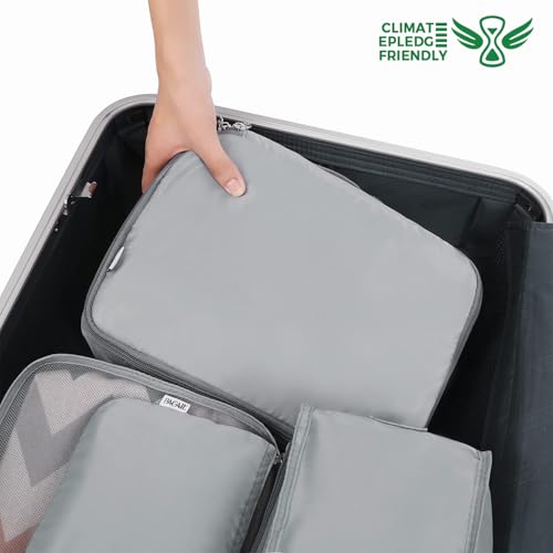 Image of BAGAIL 8 Set Packing Cubes Luggage Packing Organizers for Travel Accessories-Pewter Color