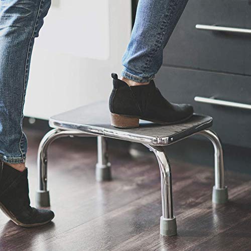 Dmi Step Stool For Adults And Seniors, Heavy Duty Metal Stepping Stool For High Beds, Portable Foot Step Stool For Elderly, 250 Lb Weight Capacity #TOP1