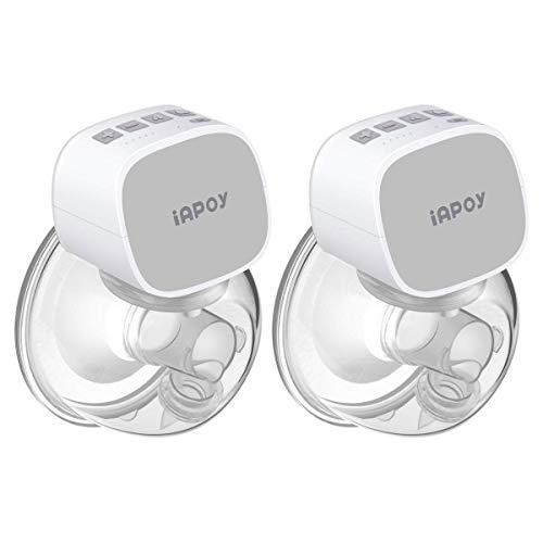 iAPOY Electric Breast Pump Double Silent Wearable Breast Pump - Electric Hands-Free Portable Breast Pump