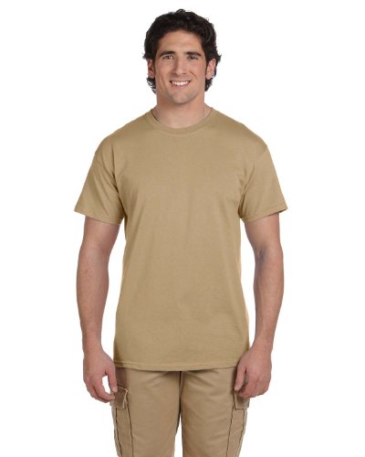 Hanes 5.2 oz., 50/50 ComfortBlend EcoSmart T-Shirt (5170) Pack of 6- PEBBLE,2XL