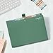 Sooez Elegant Accordion File Organizer, 8 Pocket Expanding File Folders with Labels, Portable Folder for Documents, Cute Paper Organizer for School Office Supplies, Letter Size, Dark Green