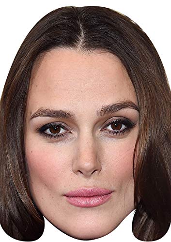 FoxyPrinting Keira Knightley Movies Stars 2018 Celebrity Cardboard Party Face Mask Fancy Dress