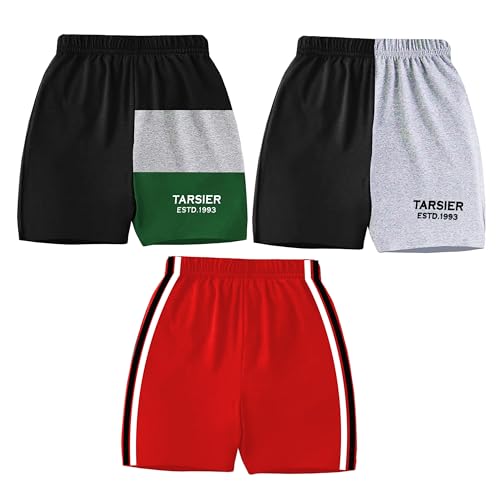 Image of TARSIER Kids Cotton Shorts for Boys & Girls, Multicolour, Combo Pack