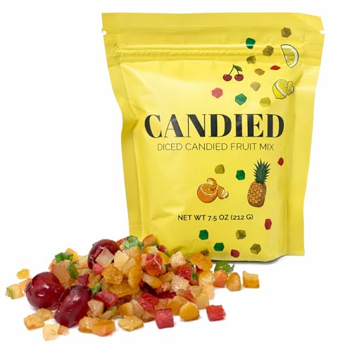 Candied Fruit Mix for Fruitcake Baking Cocktails Garnish Glazed Mixed
