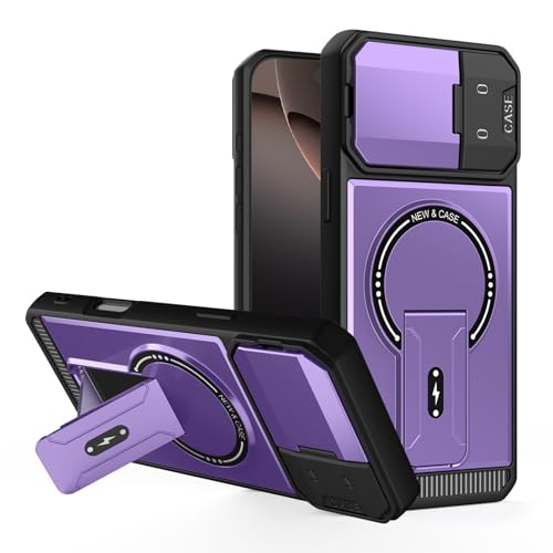Coque iPhone 17 violette rigide en silicone pour la protection de l'appareil photo