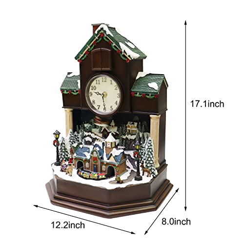 Animated Christmas Village LED Cuckoo Clock product image