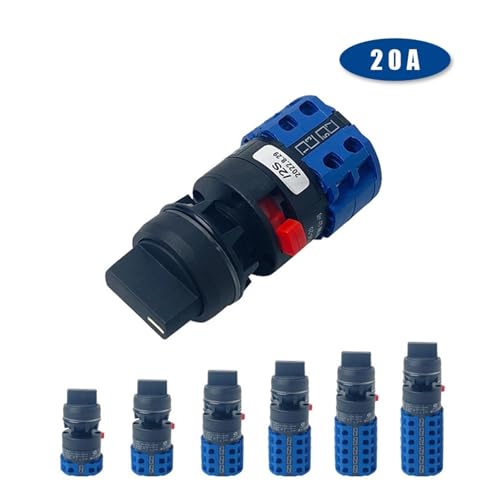 Selector giratorio LW26-20S de 4 polos para conmutación de 20A 2