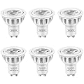 SZGMJIA GU10 LED Bulbs, LEDMEI 6 Pack GU10 Led Light Bulbs, 50W Halogen Bulb Equivalent, 120 Volt, 6.5W 550lm, 3000K Warm White, 40° Beam Angle Spotlight, UL Listed, Non-Dimmable