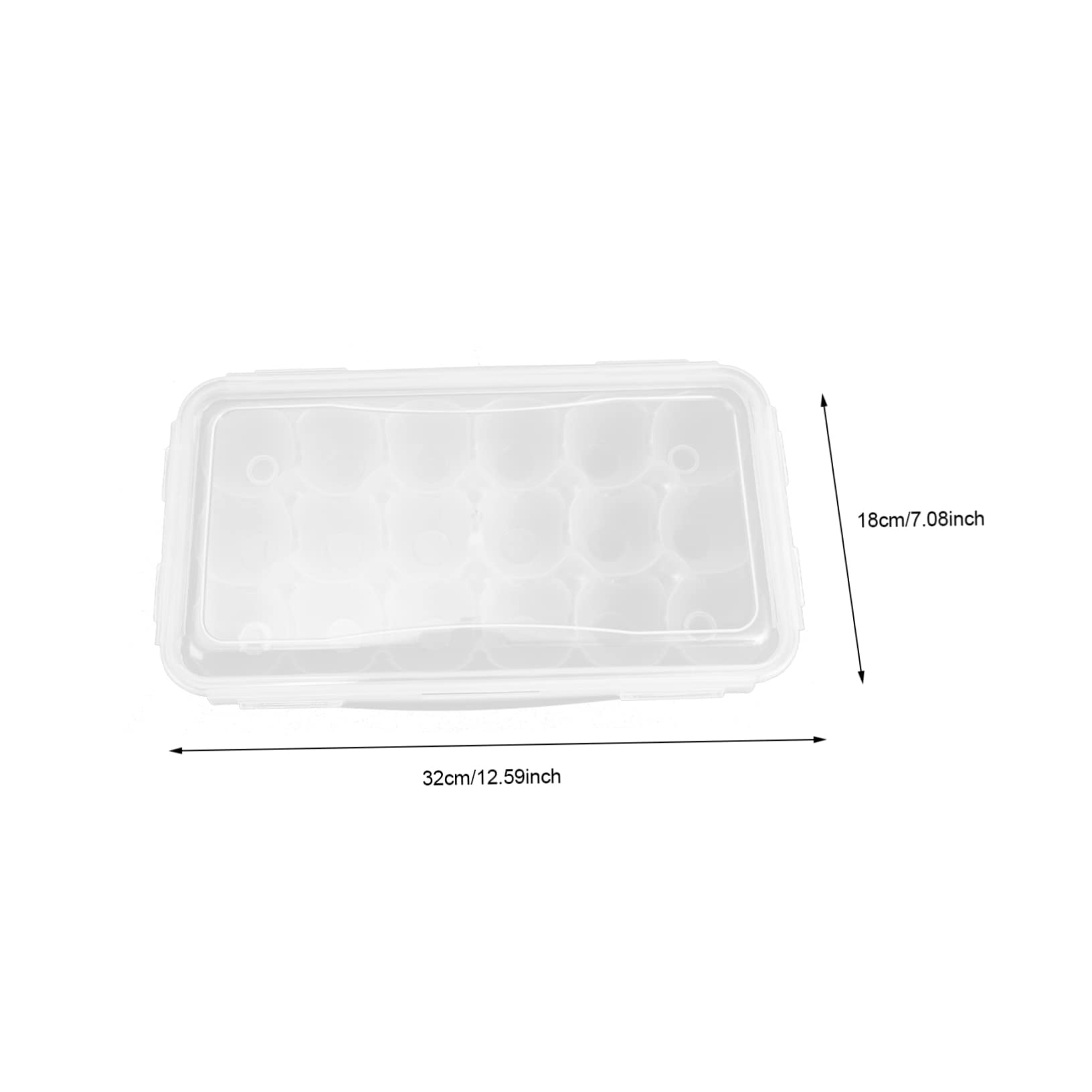 STOBAZA 3piezas Caja De Almacenamiento De Huevos Tapa Compartimentos Organizador Transparente Para Refrigerador Para Cocinas y Congeladores Diseño Resistente y Práctico Para Hogar