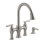 Kohler Oresund R28705-SD-VS Pull-Down Bridge Kitchen Faucet