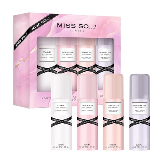 So…? Miss So…? & Galore Mixed Gift Sets Bundle, Body Mist Fragrance Spray (4x50ml) Pack of 3 - Image 3