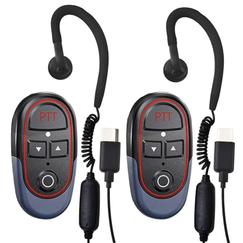 ELIDAIP T-M10P Super Mini Walkie Talkies with AI Voice Control 19g Light
