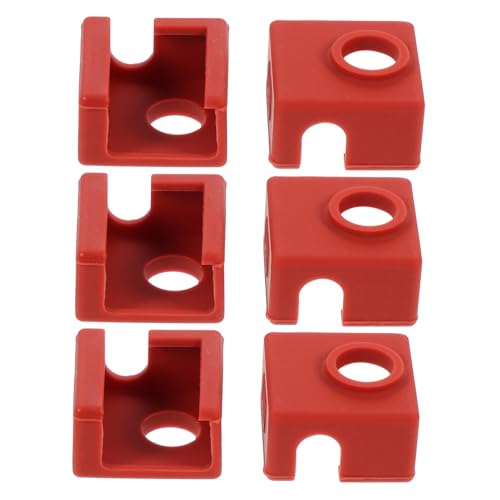 6pcs 3d Printer Heating Block Silicone Sock Cover for Hot End
