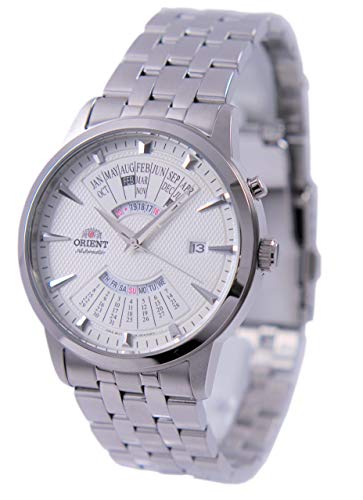 Preisvergleich Produktbild Orient Herren Analog Automatik Uhr mit Edelstahl Armband FEU0A003WH