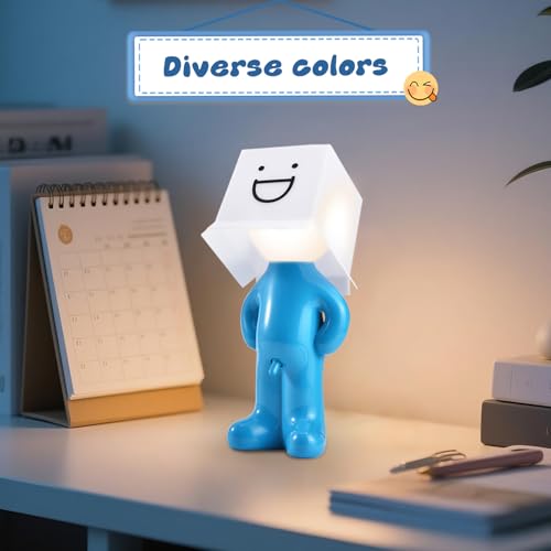 Image of Nicerice Shy Boy Lamp,Look at That Switch!Funny Night Light for Adults,White Elephant Gifts,Gag Table Lamp, Bedside Night Light,Need to Connect to Power for Use (White - Big Mouth)