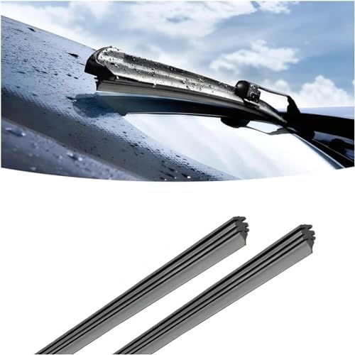 AUTOZOCO Gomas de Limpiaparabrisas universal, Gomas de Recambio para Limpiaparabrisas, Recambios de Limpiaparabrisas, Tiras de Limpiaparabrisas, Ancho 6 mm, Longitud 70 cm, Apto para corte, 2 unidades