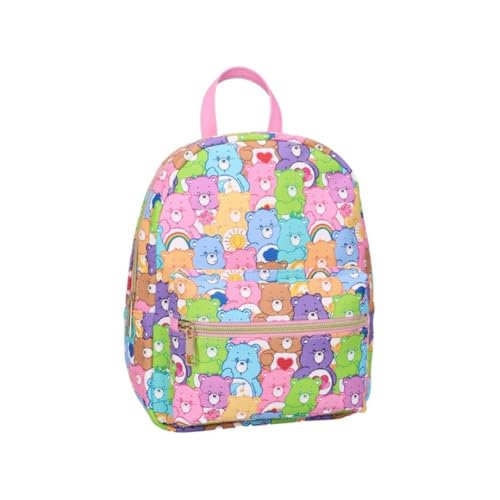 mybagstory - Mochila para niños, diseño de arco iris, pequeño para niños, de piel sintética, de poliuretano, bolso escolar, guardería, ocio, multicolor | Medidas 21 x 8 x 27 cm