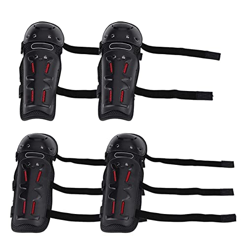 Knee Pads, BSD1002 4pcs Motocross Motorcycle Cycling Elbow Knee and Elbow Pads Guard Protector Protective Gear for Extreme Sports for Men and Women - Image 3