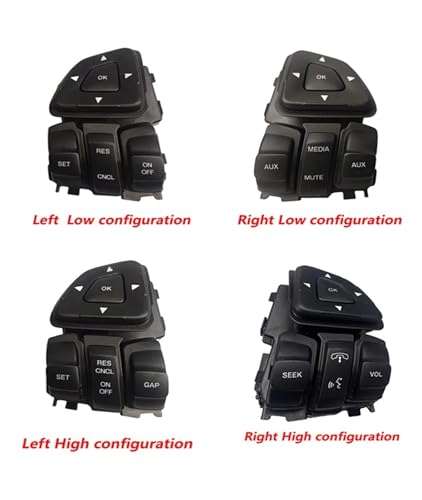 Boutons multifonctions pour volant Ford Edge et Explorer 2012-2015