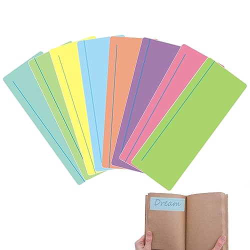 Dyslexia Overlays, 8 PCS Reading Ruler for Dyslexia Highlight Guided Reading Strips Coloured Overlays Dyslexia Aids for Children to Reduce Visual Stress