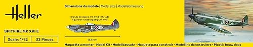Miniatura 4 de Heller Kit de construcción de modelo de avión Spitfire MK 16E