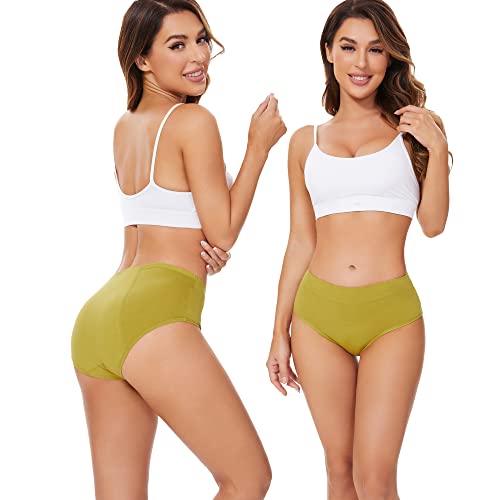 Image of HATSURE Period Underwear for Women Leak Proof Cotton Overnight Menstrual Panties Briefs (Multipack)
