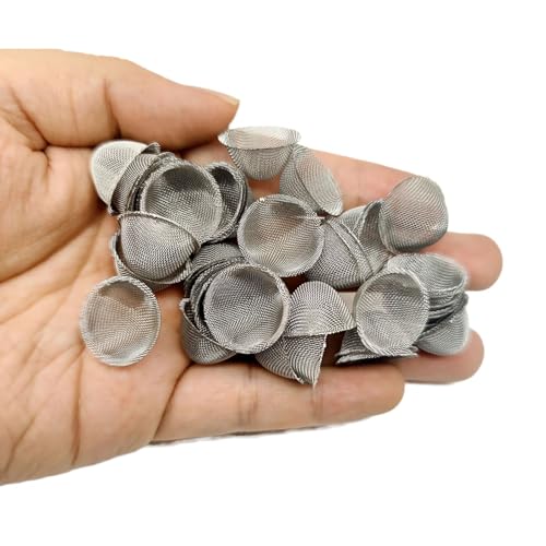 Pipe Screens 3/4 Inch 0.75 Inch 40 Pieces Adjustable Tapered Design Bowl Screens, 100% Stainless Steel Mesh - Image 6