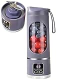 Exprimidor Digital con Pantalla LED Inteligente, Licuadora Digital Multimodo, Portátil, For Batidos, Dietas Y Alimentos(Purple)