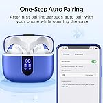 TAGRY Bluetooth Headphones True Wireless Earbuds 60H Playback LED Power Display Earphones with Wireless Charging Case IPX5 Waterproof in-Ear Ear buds with Mic for TV Smart Phone Laptop Computer Sports - Image 5