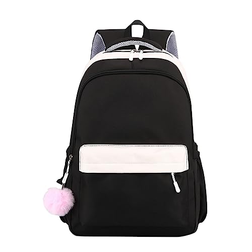 Sac à dos antivol en nylon noir contre la pluie et le vol