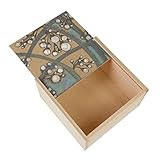 Ajoutez une touche rustique à vos besoins de rangement avec cette boîte en bois couleur sapin clair