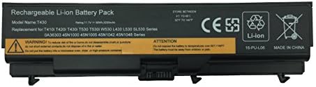 PUWDA 0A36302 70+ Battery for Lenovo ThinkPad T410 T420 T430 T510 T520 T530 L430 L530 W510 W520 W530 45n1000 45n1001 45n1004 45n1005 6-Cell 11.1V 58Wh