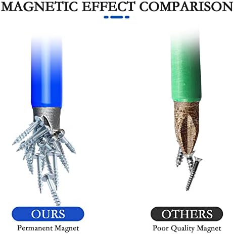 12Pcs 90mm PH2 Magnetic Screwdriver Bits Set, Non-Slip Impact Screwdriver Bits Set 1/4 Inch Hex Shank for Impact Driver Electric Screwdrivers and Drill (PH2 x 90mm)