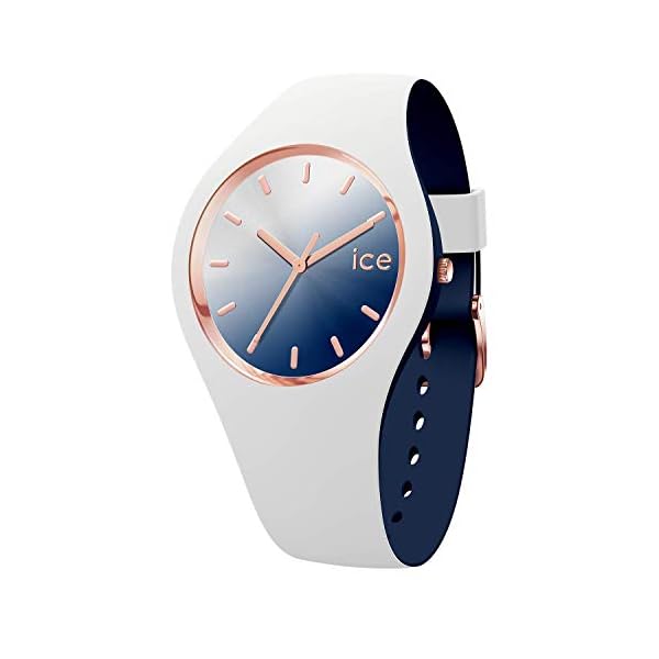 Ice-Watch - ICE duo chic White marine - Women's wristwatch with silicon strap - 016983 (Medium)