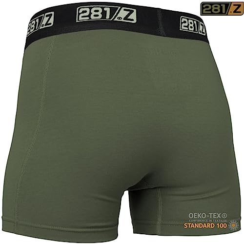 281Z Military Underwear Cotton 4-Inch Boxer Briefs - Tactical Hiking Outdoor - Punisher Combat Line2