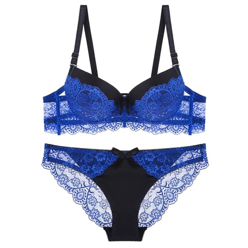 Image of secret lives Polyester Lace Women Bridal Underwire Padded Hipster Lingerie Set