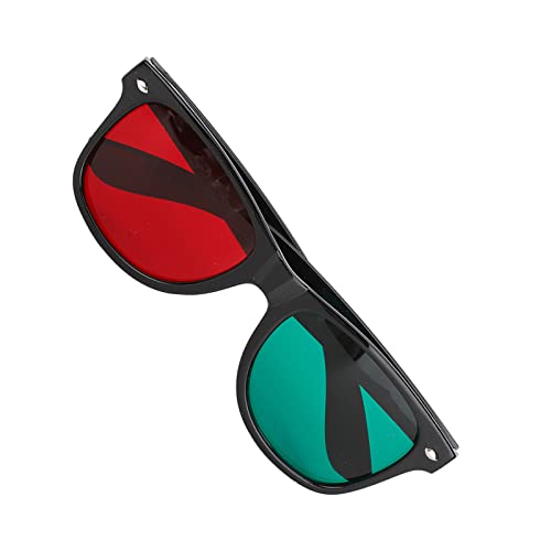 Red Green Glasses,Children Adult Home Portable Training Eyeglasses Eye Training Red Green Glasses Ey