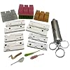 Crappie Soft Plastic Fishing Lure Making KIT - 4 MOLDS, Injector, 4 Colors Resin - FusionX Fishing InjeX - Great for Perch and Panfish