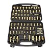 Car Air Conditioning Leak Test Kit 77pcs Automotive Air Conditioning Leak Test Kit Brass Ac Leak Detection Tools Connector Repair Kit for Car Truck Auto AC