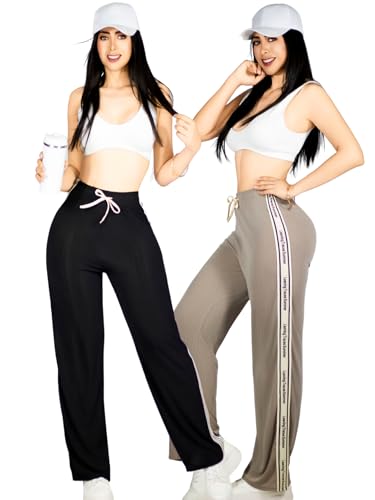La mejor selección de Pantalones para Dama de esta semana. 49 MALABIS Set De Dos Pants De Mujer Pantalones Anchos Casual O Elgante Pans Stretch
