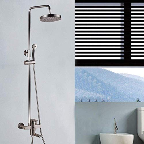 Robinet de douche anti-calcaire avec tête de douche effet pluie et pulvérisateur main