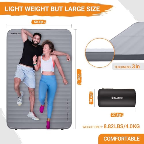 KingCamp-Self-Inflating-Sleeping-Pad-for-Camping-Ultra-Thick-Double-Single-Foam-Mattress-High-R-Value-Camping-Air-Pad-Mat-Multi-Colors-Sizes