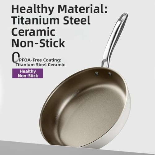 Marchfunny Stainless Steel for Frying pan for Healthy Cooking Featuring 3 ply clad Construction to Avoid hot Spots, Easy Maintenance Mirror Polish, Oven Safe and Induction Compatible (24cm) - Image 7