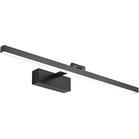 Klighten - LED spiegellamp voor de badkamer - 60 cm - 18 W - 180° draaibaar - Wandlamp voor badkamer - IP44Aluminium, 1170 lumen, warm wit 3000 K, wit