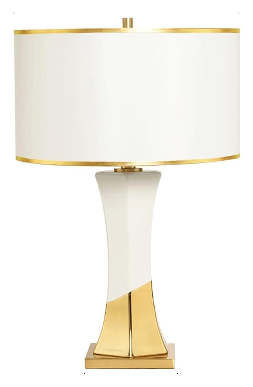 HYHDDM Modern Rotatable Ceramic Table Lamps, Concise Fabric Shade Bedside Nightstand Lamps for Bedroom Home Gift Decoration