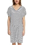 Allover Streifenmuster ESPRIT Gestreiftes Jerseykleid aus LENZING™ ECOVERO™