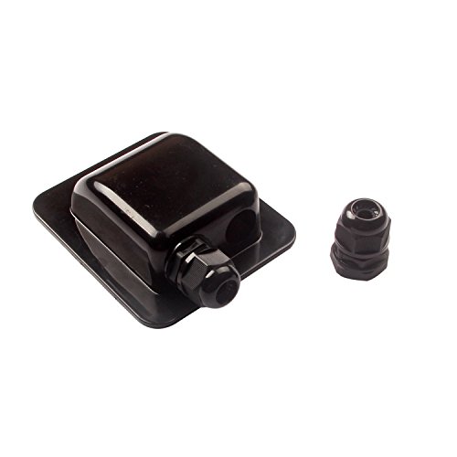 Link Solar Weatherproof Abs Solar Double Cable Entry Gland,Curved Cable Connector For All Cable Types 2Mm² To 6Mm² For Rv, Campervan, Boat (Black) #TOP6